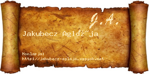 Jakubecz Aglája névjegykártya